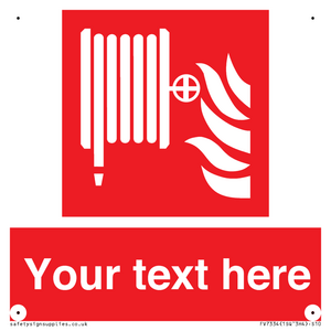 Custom Fire hose reel Sign